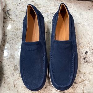 Size 8, blue loafers. New in box